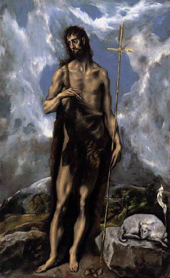 El Greco St. John the Baptist oil painting image